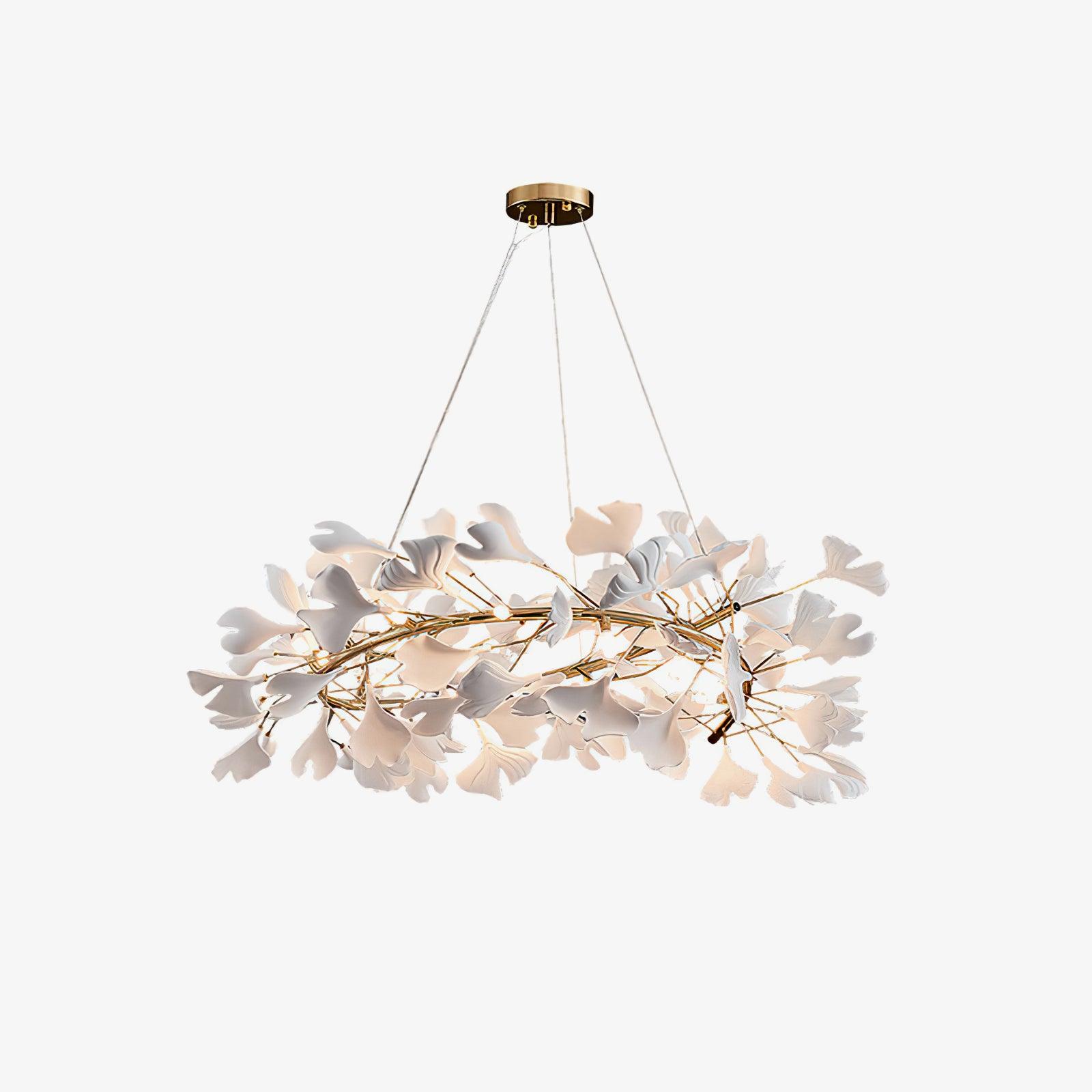 Olivia Suspension de Luxe Moderne à LED, Métal/Céramique, Or, Salon/Salle à Manger - Neutralighting
