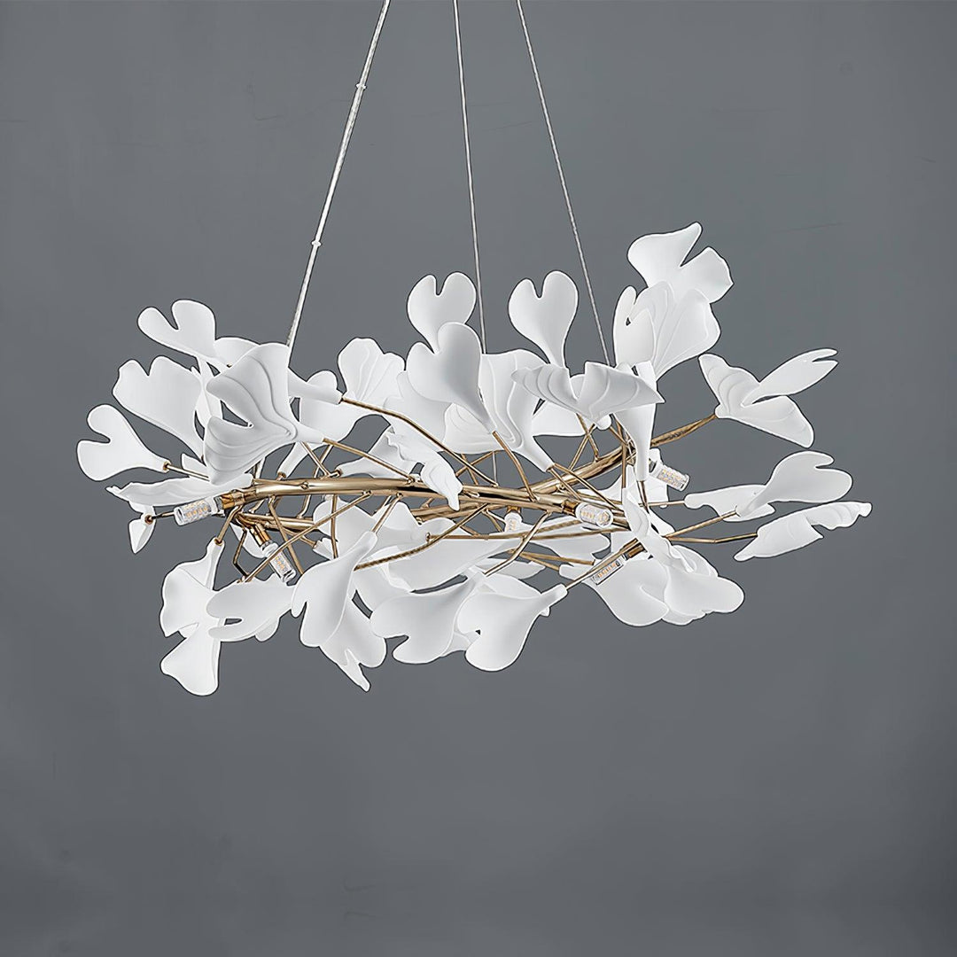 Olivia Suspension de Luxe Moderne à LED, Métal/Céramique, Or, Salon/Salle à Manger - Neutralighting