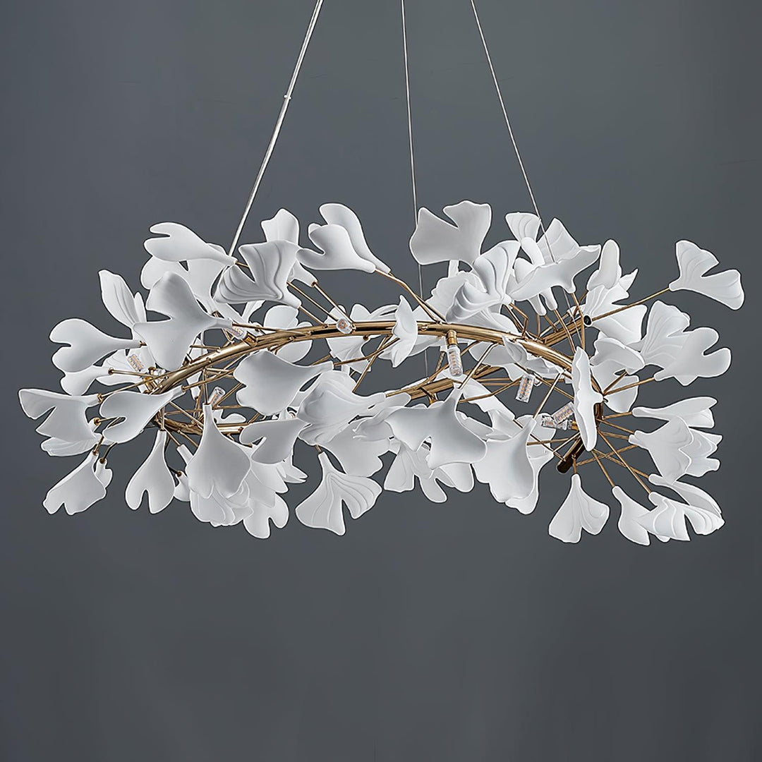 Olivia Suspension de Luxe Moderne à LED, Métal/Céramique, Or, Salon/Salle à Manger - Neutralighting