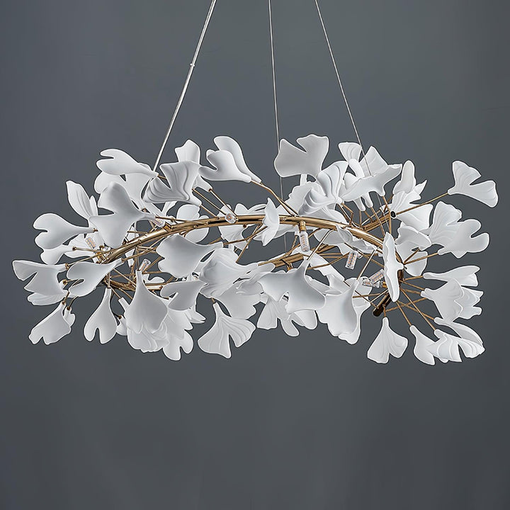 Olivia Suspension de Luxe Moderne à LED, Métal/Céramique, Or, Salon/Salle à Manger - Neutralighting