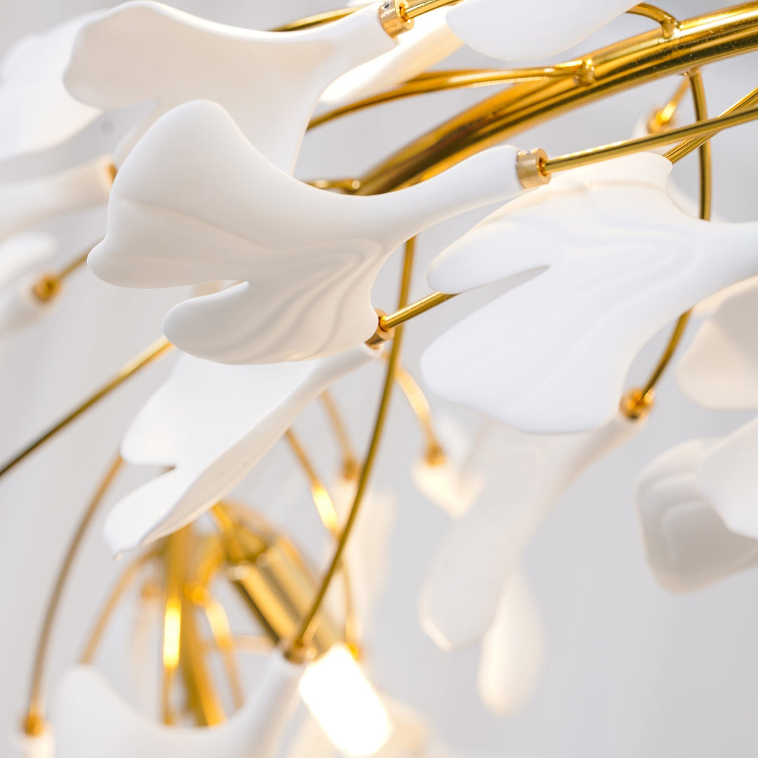 Olivia Suspension de Luxe Moderne à LED, Métal/Céramique, Or, Salon/Salle à Manger - Neutralighting