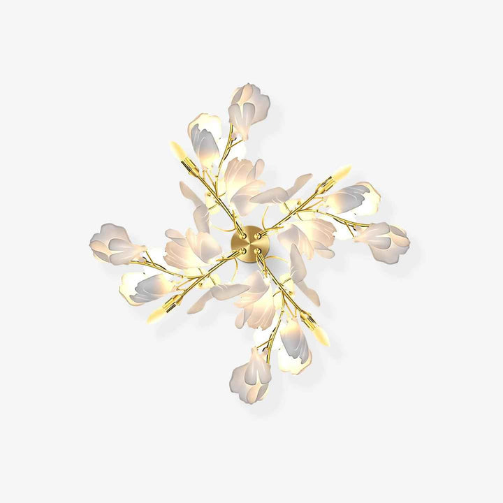 Elvelos Métal 30cm Blanc LED