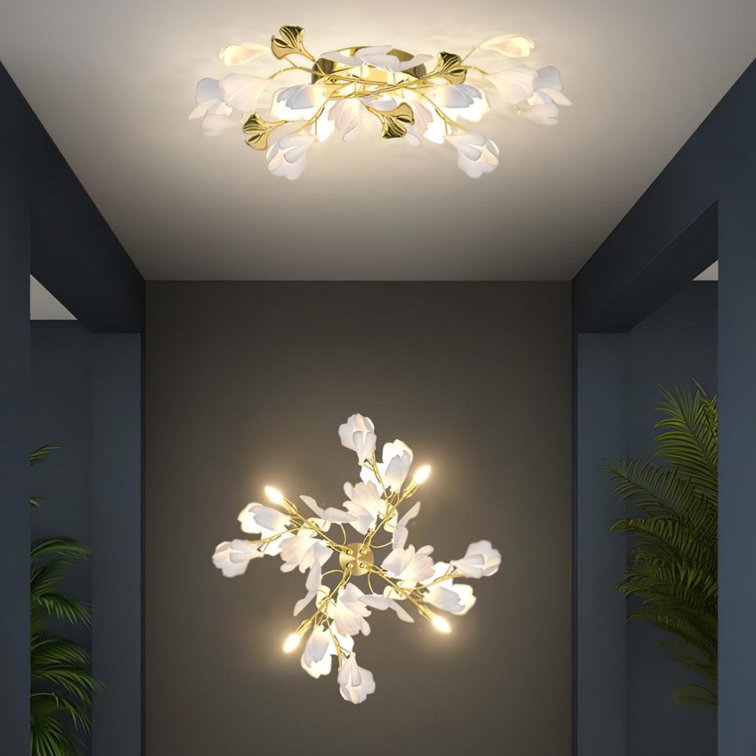 Elvelos Applique Murale en Céramique Fleurs - Neutralighting