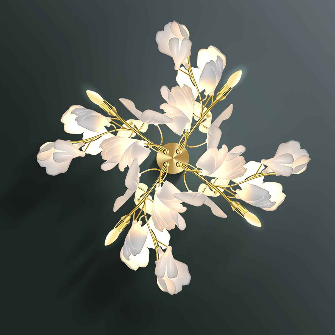 Elvelos Métal 30cm Blanc LED