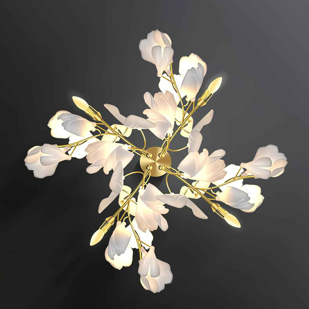 Elvelos Métal 30cm Blanc LED