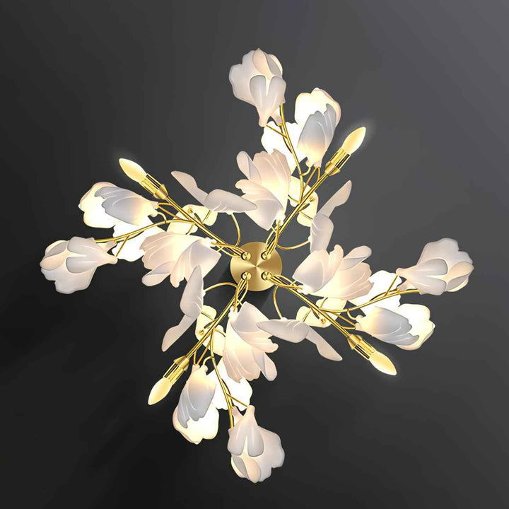 Elvelos Métal 30cm Blanc LED