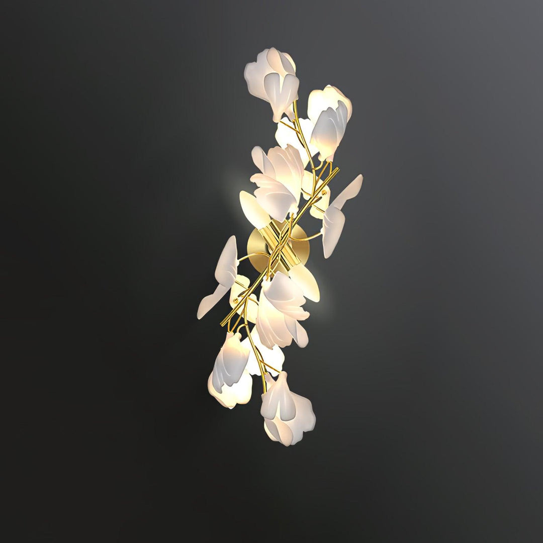 Lustra Wall Lamp Gingko Flowers Brass - Neutralighting