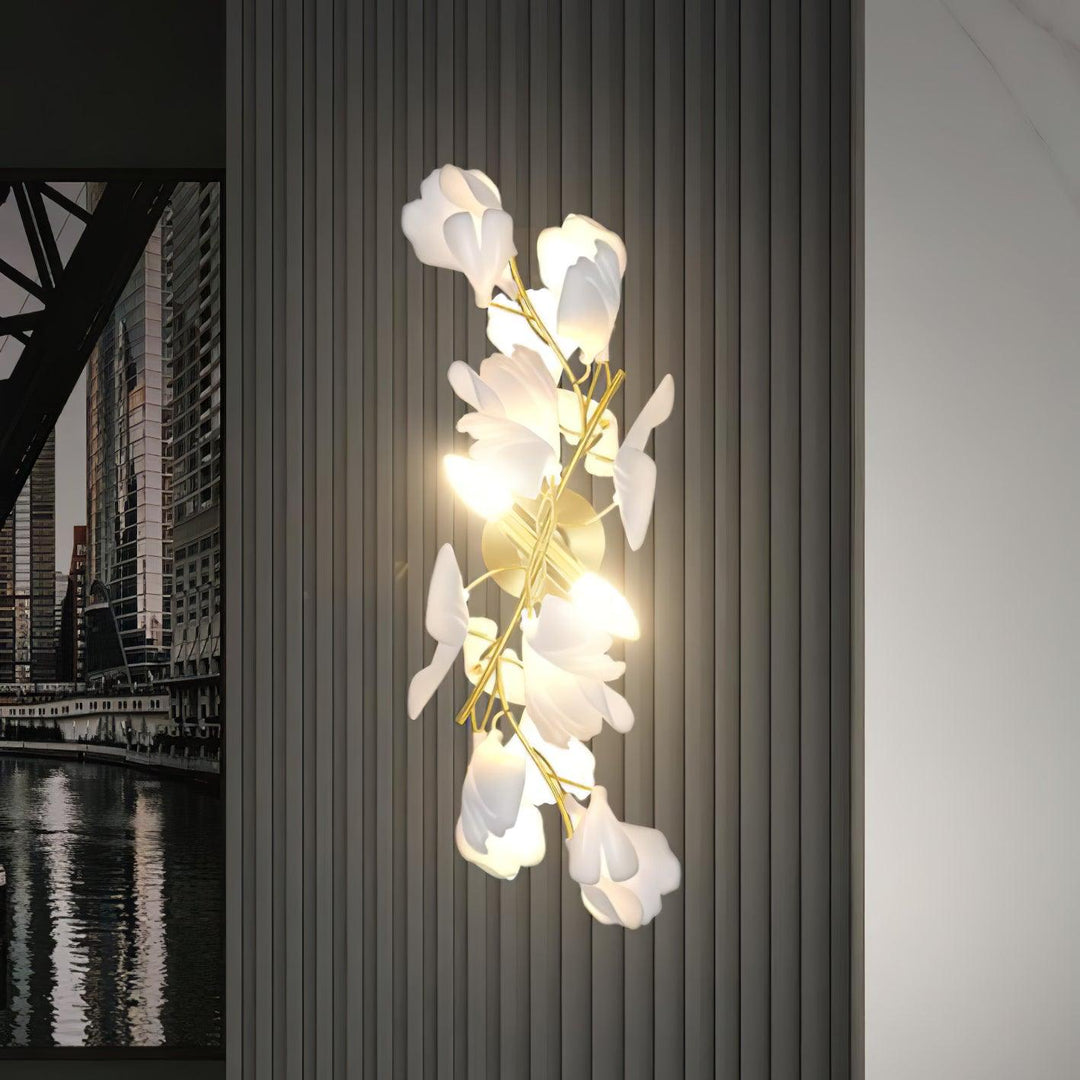 Elvelos Applique Murale en Céramique Fleurs - Neutralighting