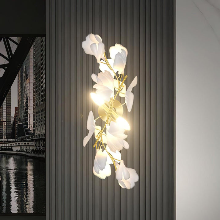 Elvelos Applique Murale en Céramique Fleurs - Neutralighting