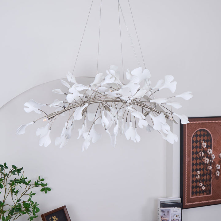 Arux Lustre Ginkgo Art Déco Courbé Vers le Bas - Neutralighting