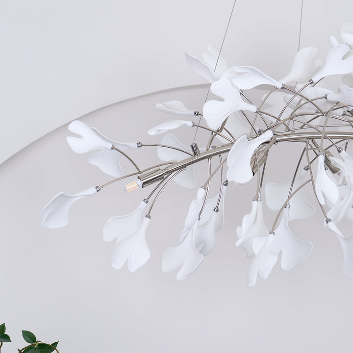 Arux Lustre Ginkgo Art Déco Courbé Vers le Bas - Neutralighting