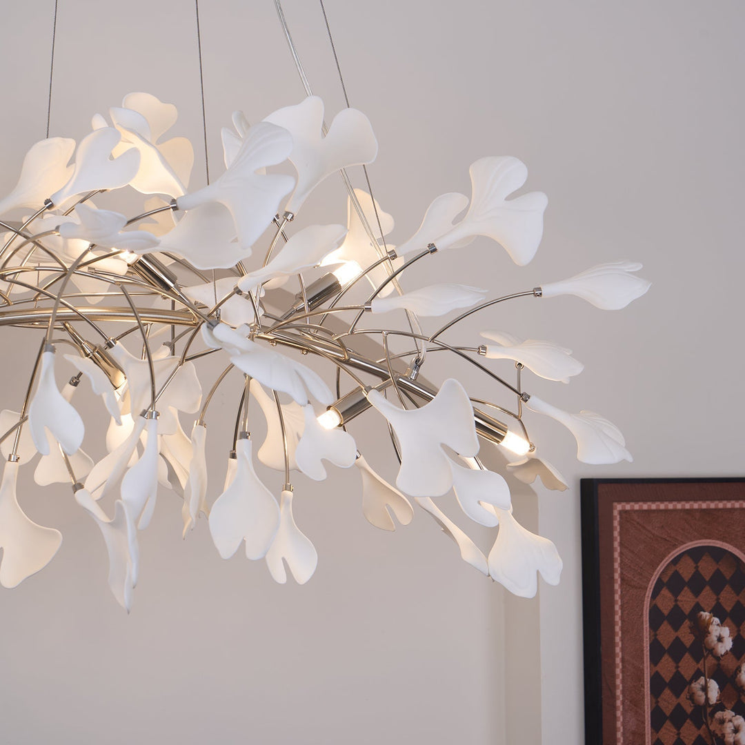 Arux Lustre Ginkgo Art Déco Courbé Vers le Bas - Neutralighting