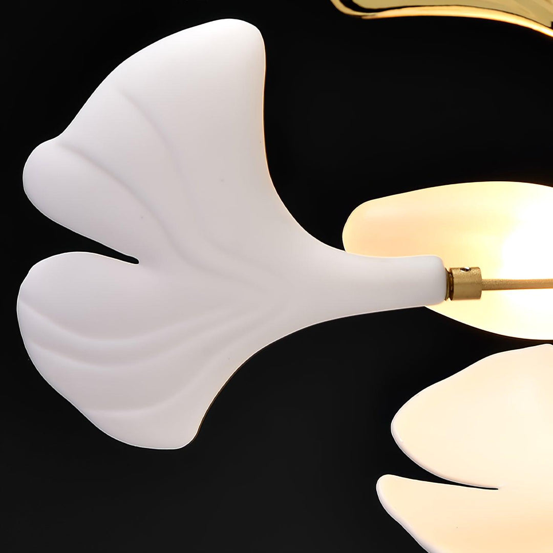 Arux Lustre Ginkgo Art Déco Courbé Vers le Bas - Neutralighting