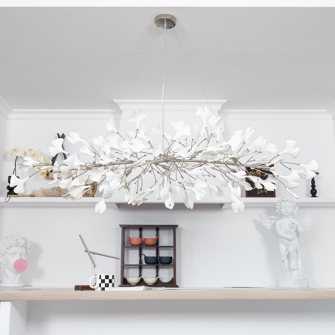 Arux Lustre Ginkgo Art Déco Courbé Vers le Bas - Neutralighting