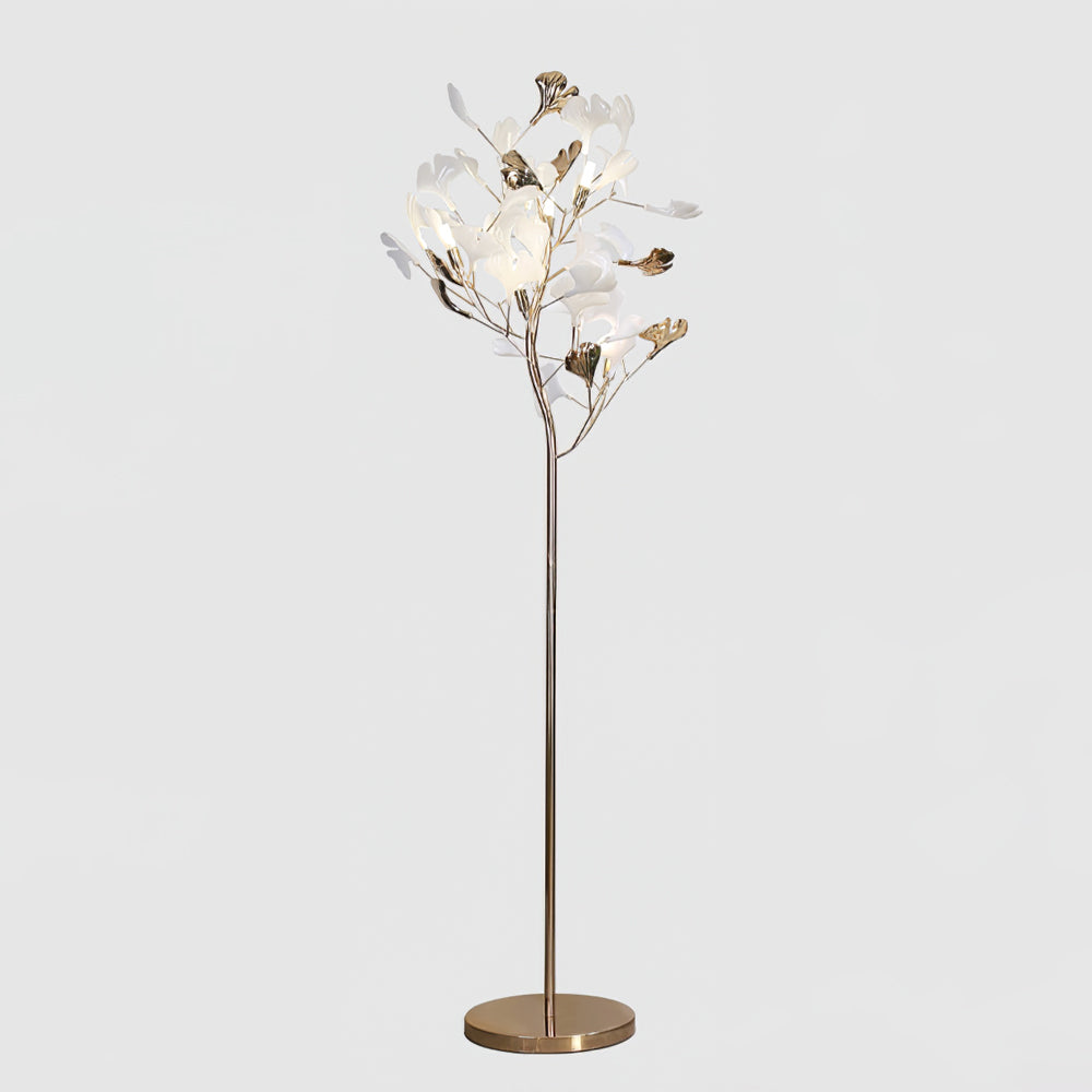 Ella Lampadaire en Céramique avec Feuilles de Ginkgo - Neutralighting