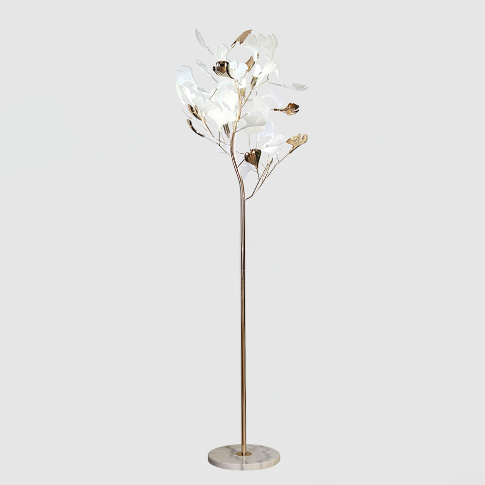 Ella Lampadaire en Céramique avec Feuilles de Ginkgo - Neutralighting