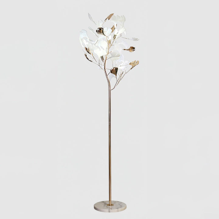 Ella Lampadaire en Céramique avec Feuilles de Ginkgo - Neutralighting