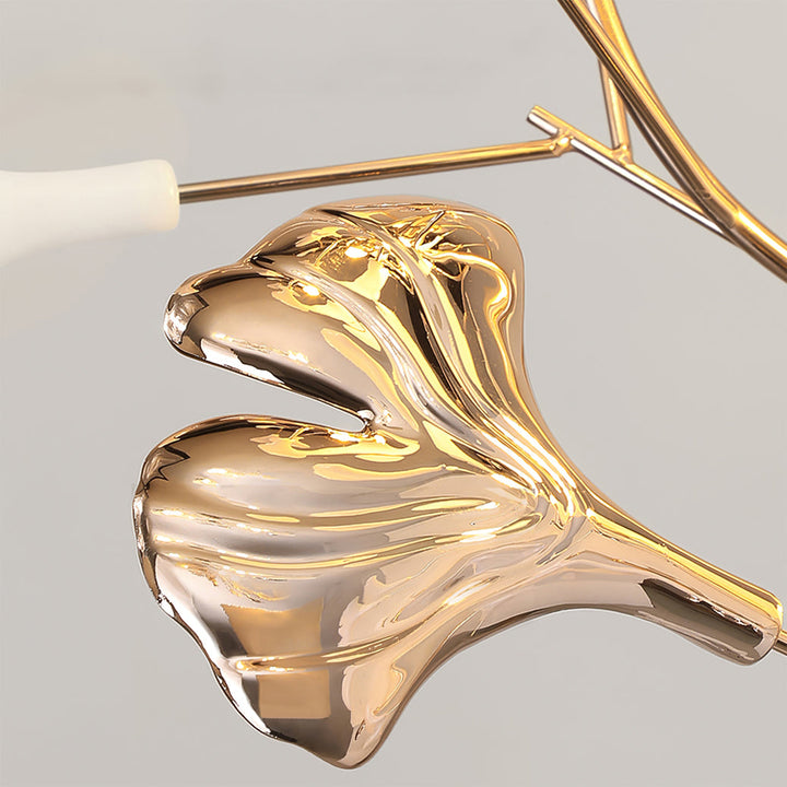 Ella Lampadaire en Céramique avec Feuilles de Ginkgo - Neutralighting