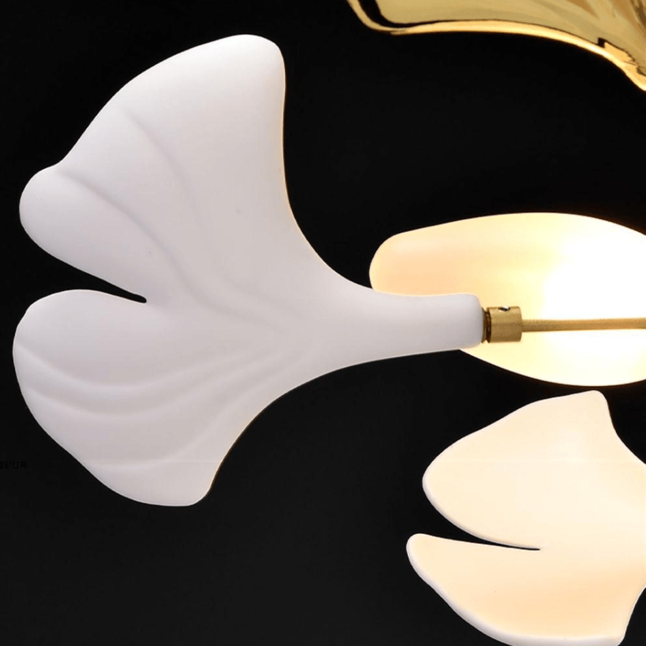 Lampe Gingko en Métal – Élégance Moderne