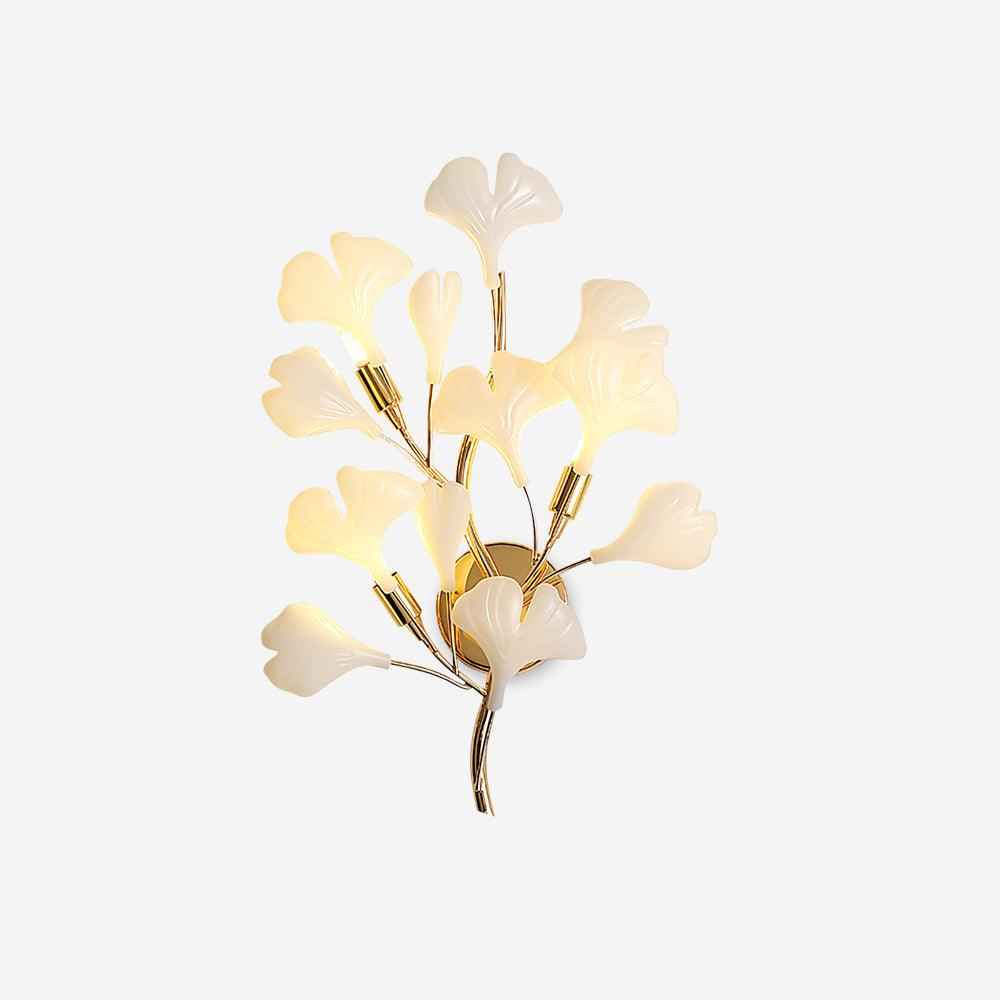 Gingko Métal 35cm Blanc LED 5W