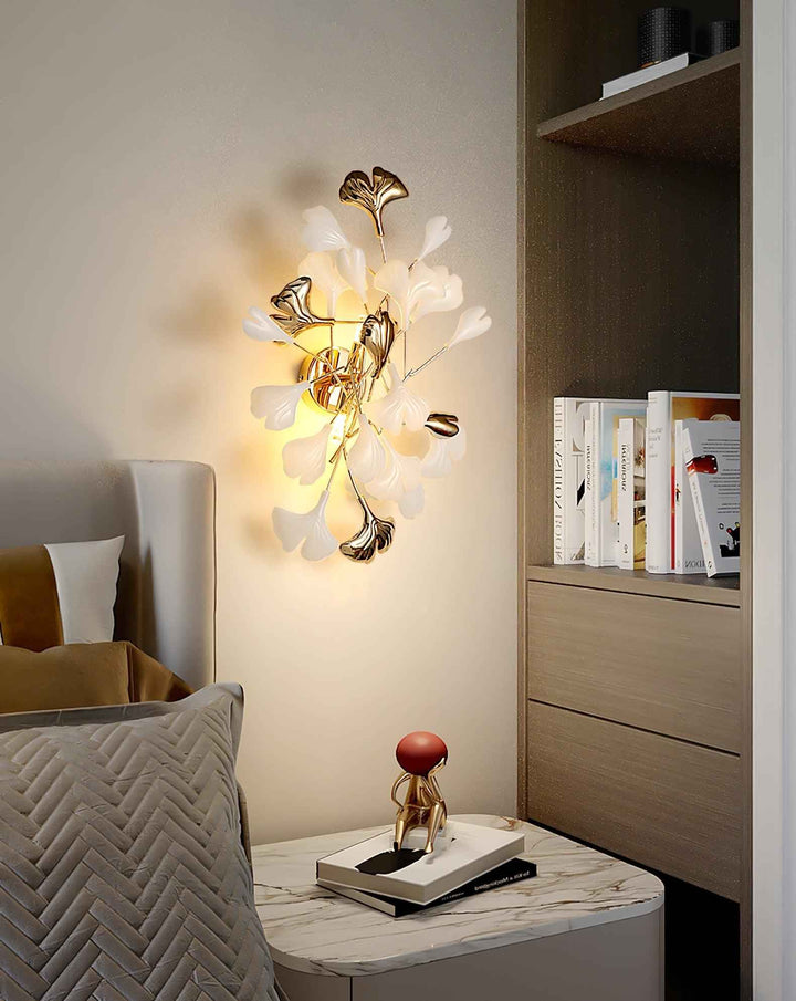 Gingko Métal 35cm Blanc LED 5W