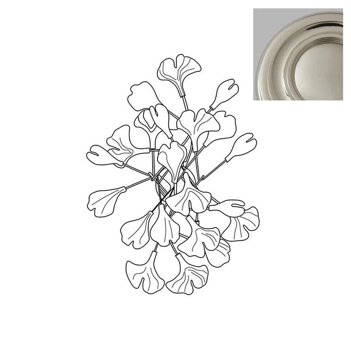 Gingko Applique Murale Abat-jours en Céramique Pétales Or Art Nouveau - Neutralighting