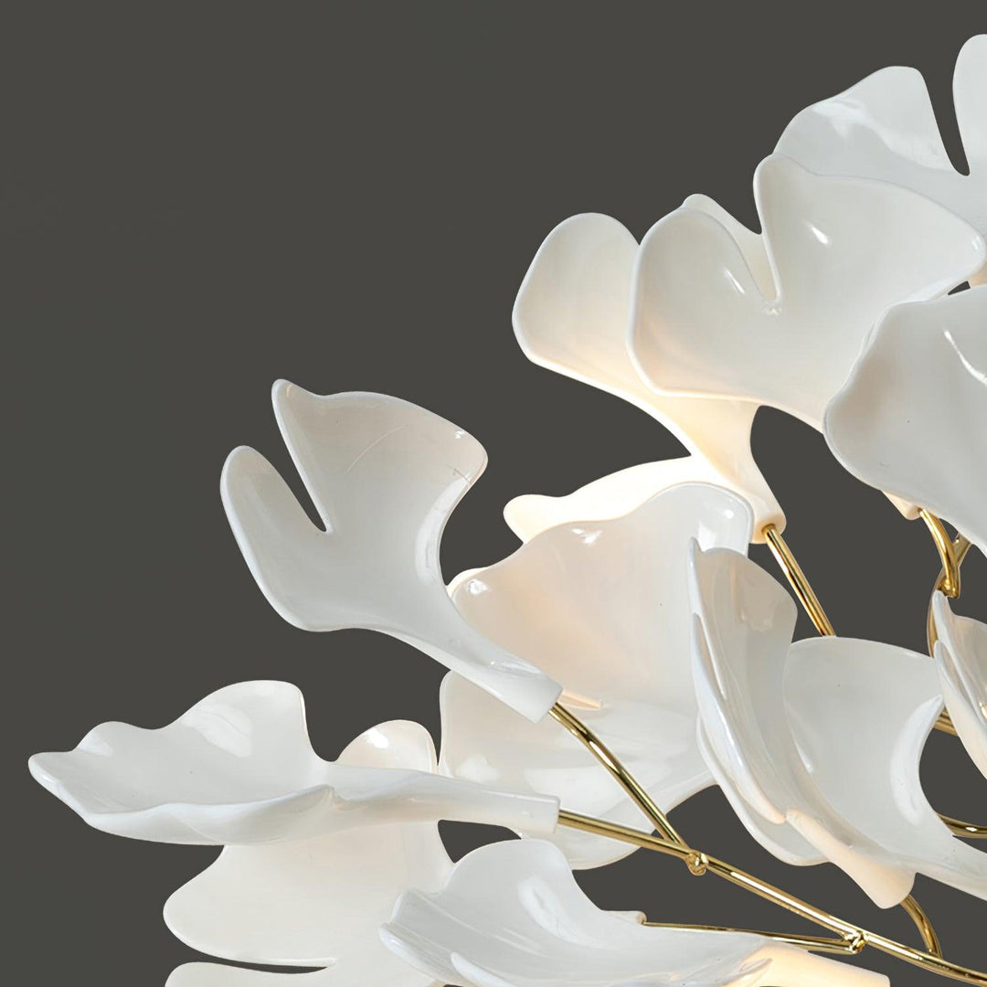 Ginkgo Plafonnier en Verre avec Finition Dorée - Neutralighting