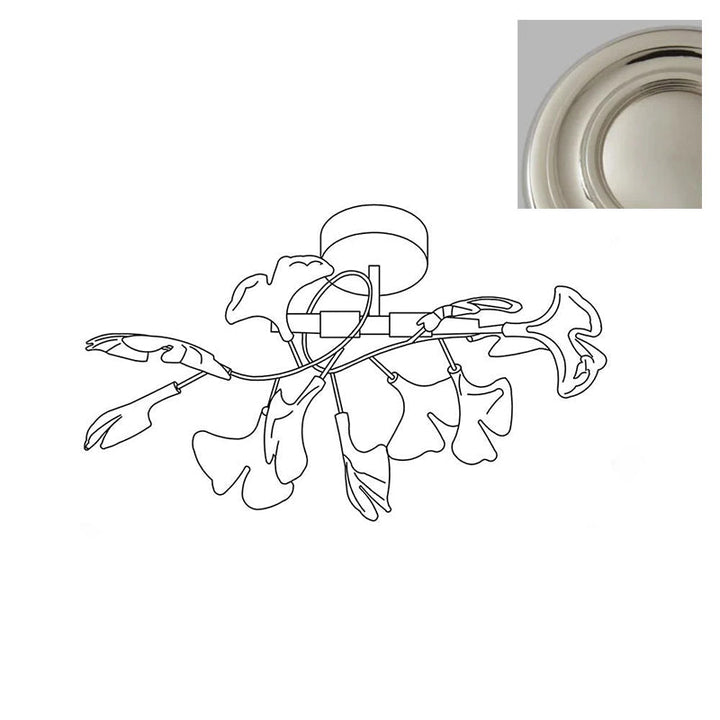 Callenne Plafonnier élégant en feuille de ginkgo - Neutralighting