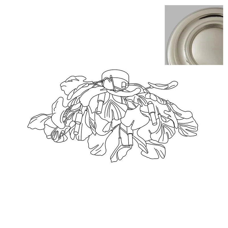 Callenne Plafonnier élégant en feuille de ginkgo - Neutralighting