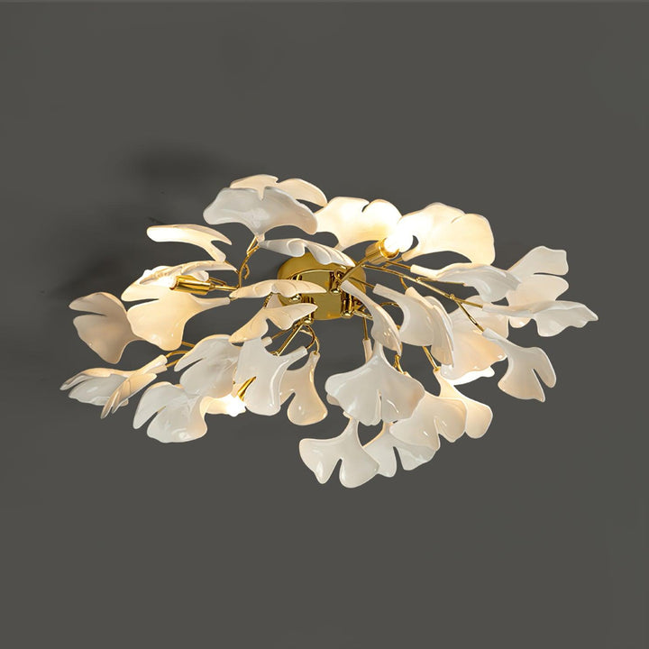 Callenne Plafonnier élégant en feuille de ginkgo - Neutralighting