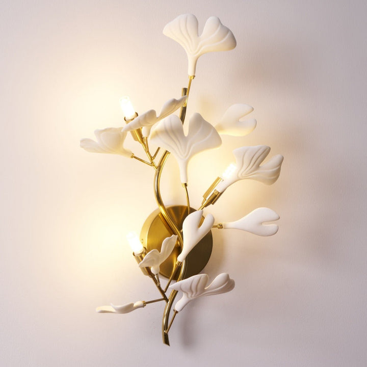 Wylie Applique Murale Postmoderne Luxe Gingko Céramique - Neutralighting