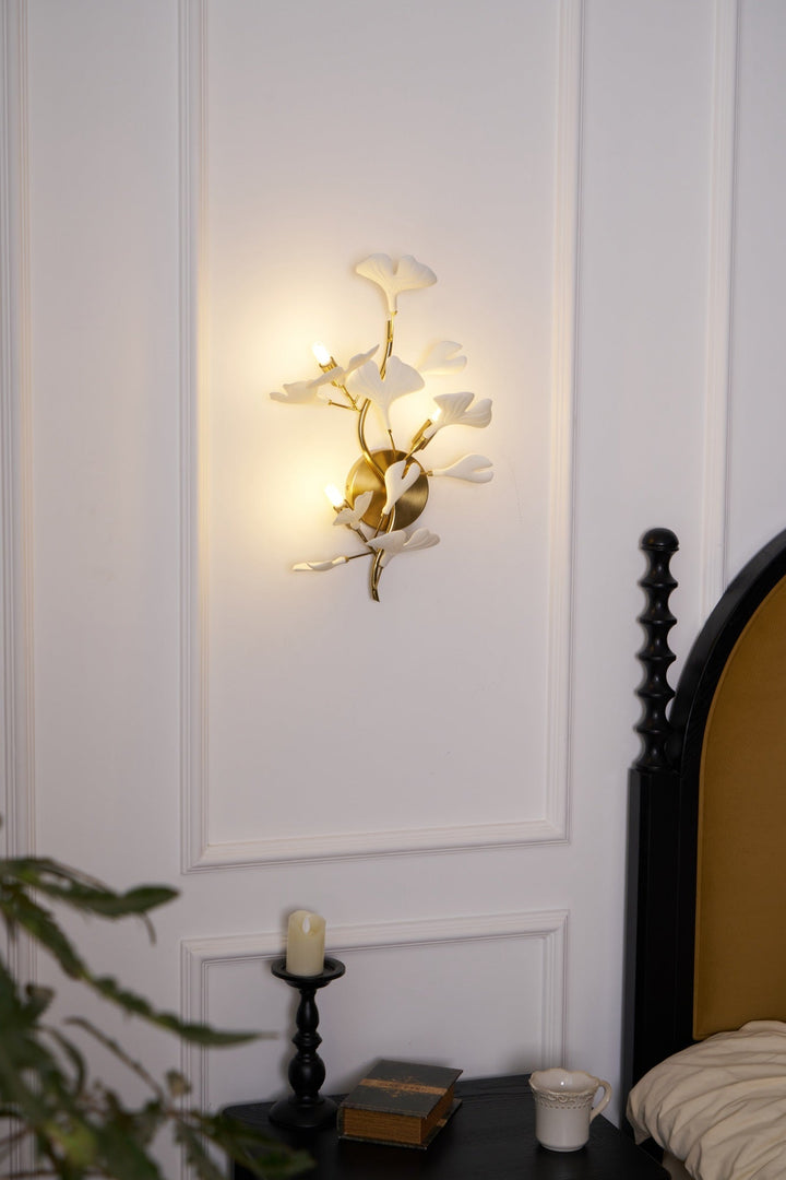 Wylie Applique Murale Postmoderne Luxe Gingko Céramique - Neutralighting