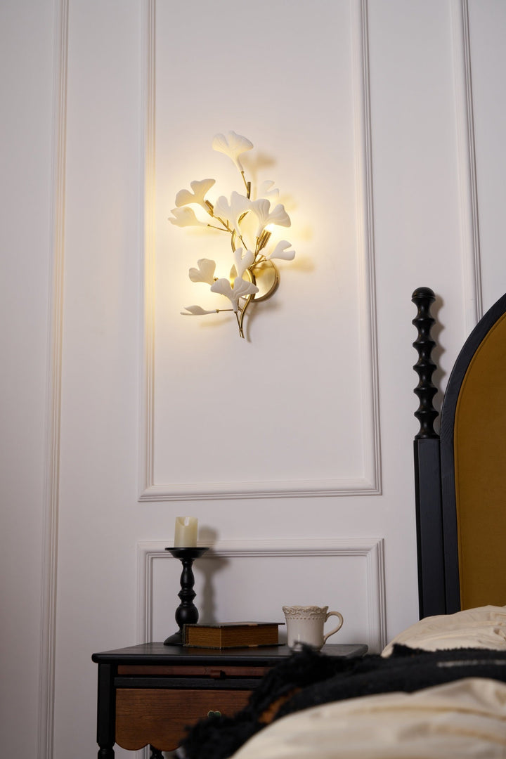 Wylie Applique Murale Postmoderne Luxe Gingko Céramique - Neutralighting