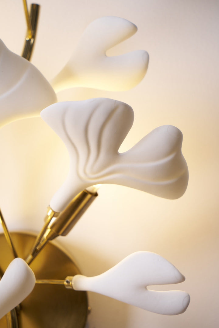Wylie Applique Murale Postmoderne Luxe Gingko Céramique - Neutralighting