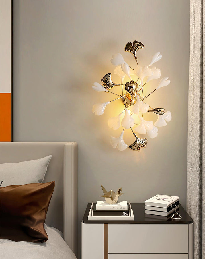 Wylie Applique Murale Postmoderne Luxe Gingko Céramique - Neutralighting