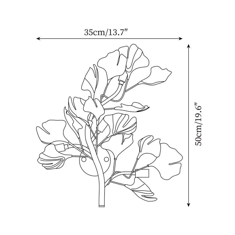 Neiman Applique Murale Ginkgo - Neutralighting