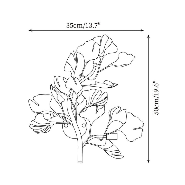 Neiman Applique Murale Ginkgo - Neutralighting