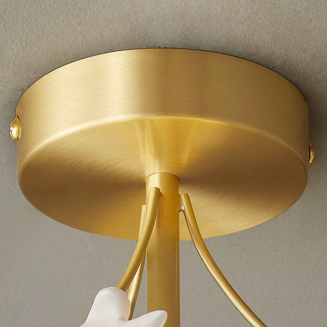 Ginkgo Laiton 23cm Blanc LED 5W