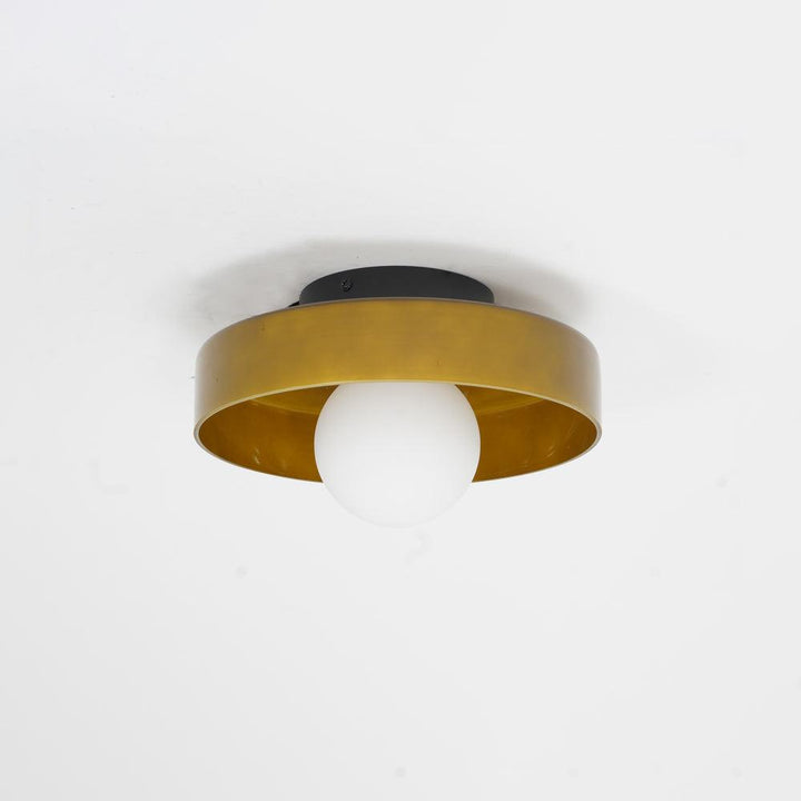 Solara Plafonnier Orange Anneau Ludique Sculptural - Neutralighting