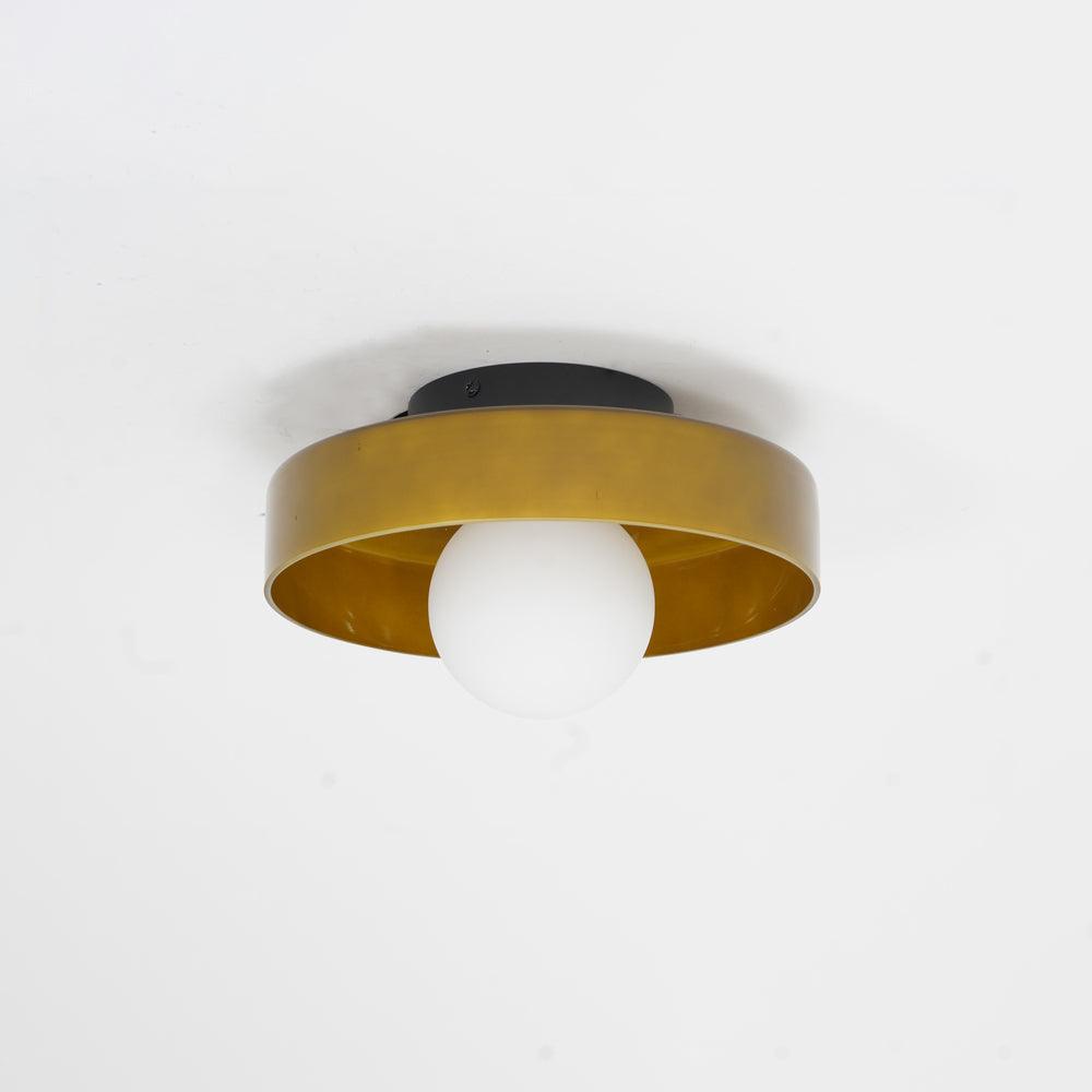 Solara Plafonnier Orange Anneau Ludique Sculptural - Neutralighting