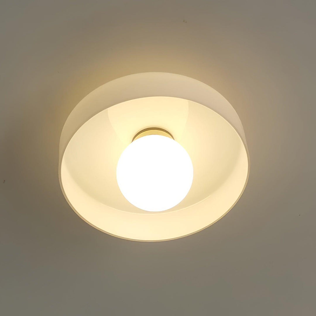 Solara Plafonnier Orange Anneau Ludique Sculptural - Neutralighting