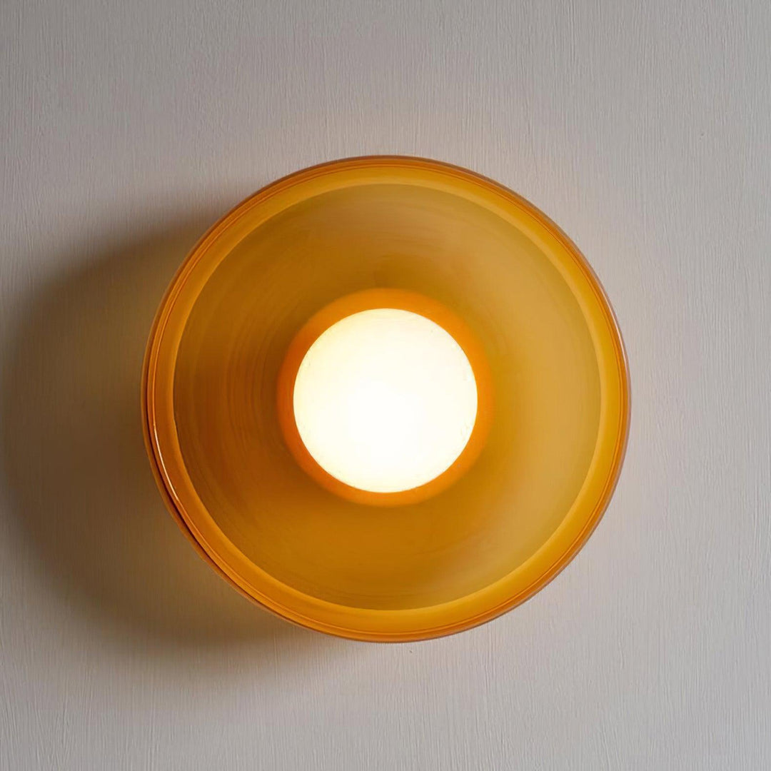 Solara Plafonnier Orange Anneau Ludique Sculptural - Neutralighting
