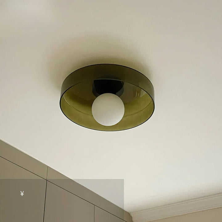 Solara Plafonnier Orange Anneau Ludique Sculptural - Neutralighting