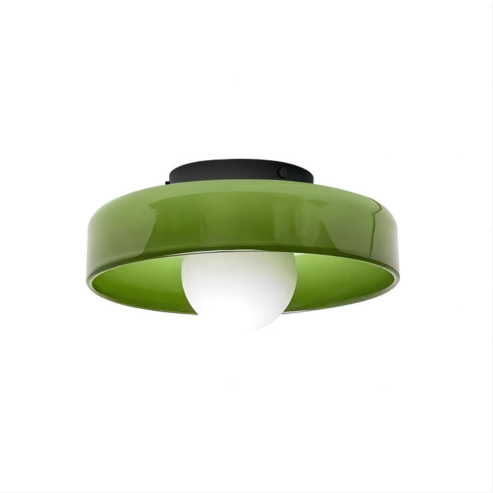 Solara Plafonnier Orange Anneau Ludique Sculptural - Neutralighting