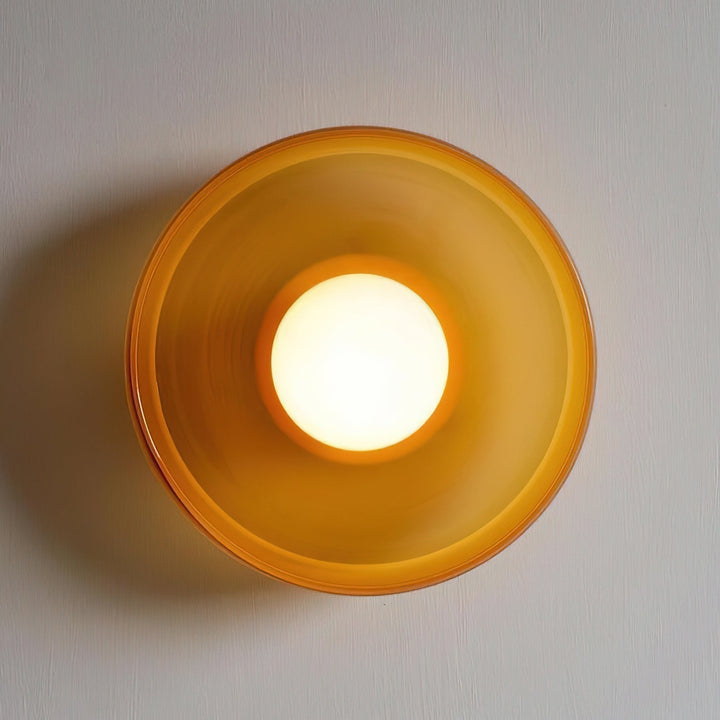 Solara Plafonnier Orange Anneau Ludique Sculptural - Neutralighting