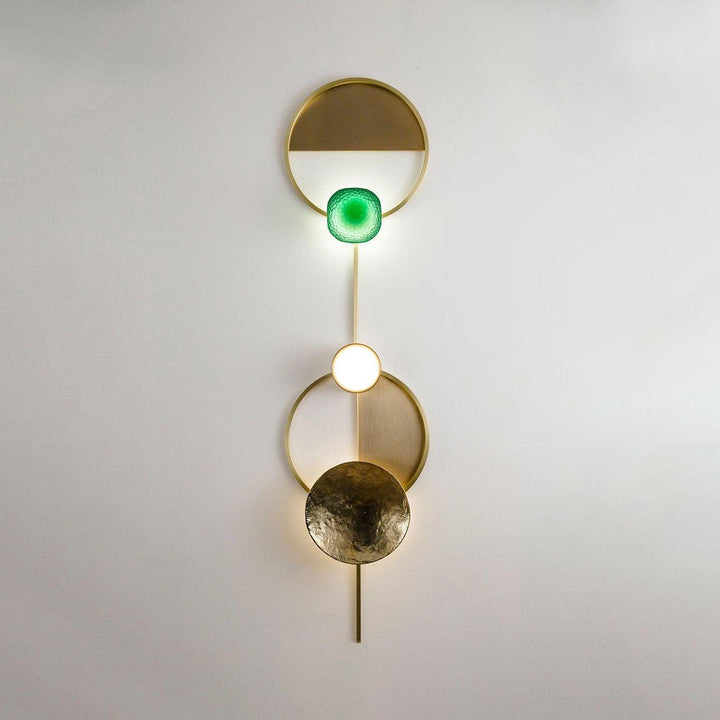 OrbitenApplique Murale en Laiton et Verre Moderne - Neutralighting