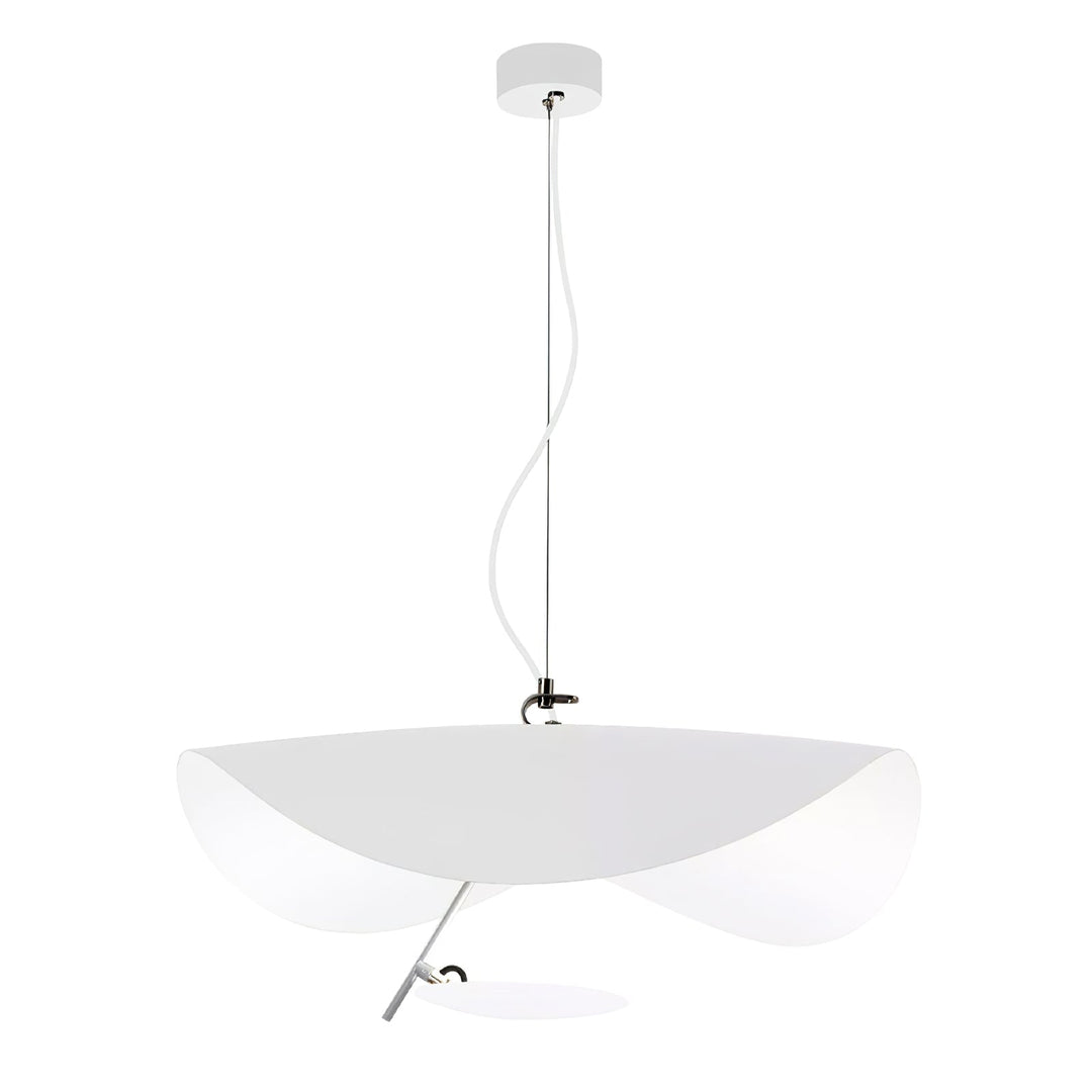 Lustra Suspension Lampe Abat-jour Courbé Noir et Or - Neutralighting