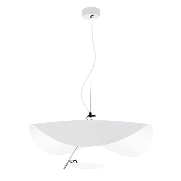 Lustra Suspension Lampe Abat-jour Courbé Noir et Or - Neutralighting