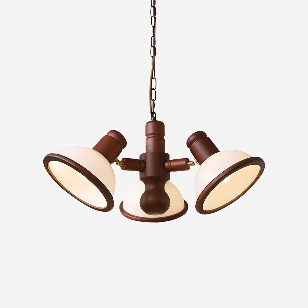 Girona Chandelier à Bras Triples Ajustables en Verre - Neutralighting