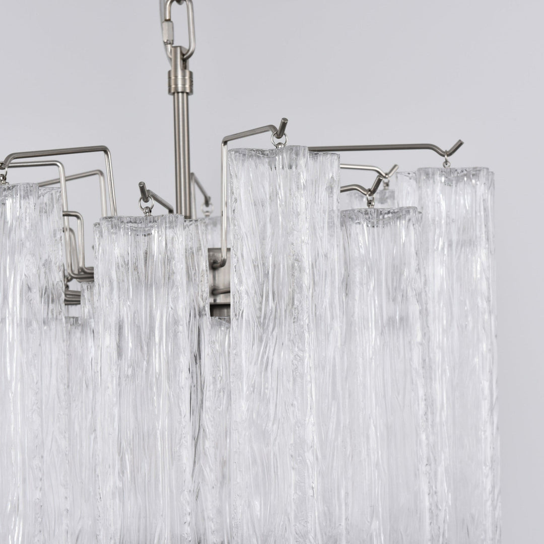 Aurora Chandelier en Verre Clair Moderne - Neutralighting
